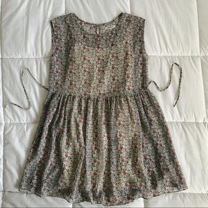 Madewell Floral Tie-Back Dress